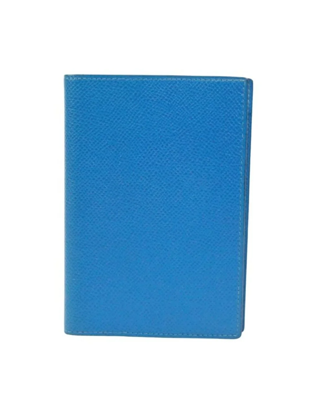Hermes Agenda GM Leather Blue Notebook Cover Silver